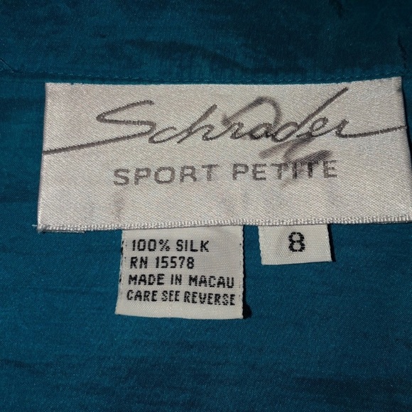 Schrader vintage 100% silk secretary shirt dress - Picture 5 of 6